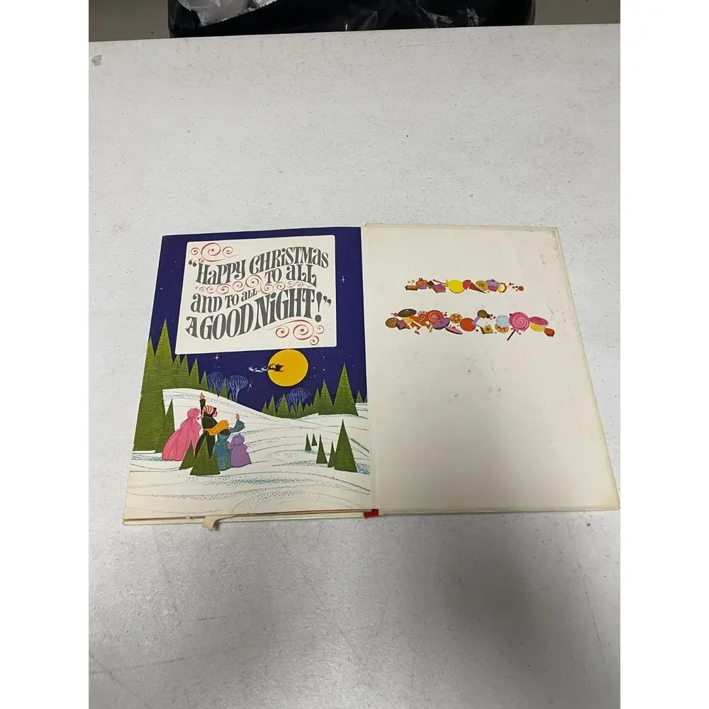 NIGHT BEFORE CHRISTMAS POP-UP Vintage Childrens Animated Story Book